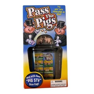 Pass the Pigs Dice Game Classic Party Game with Pig Sty Dice Cup Brand New